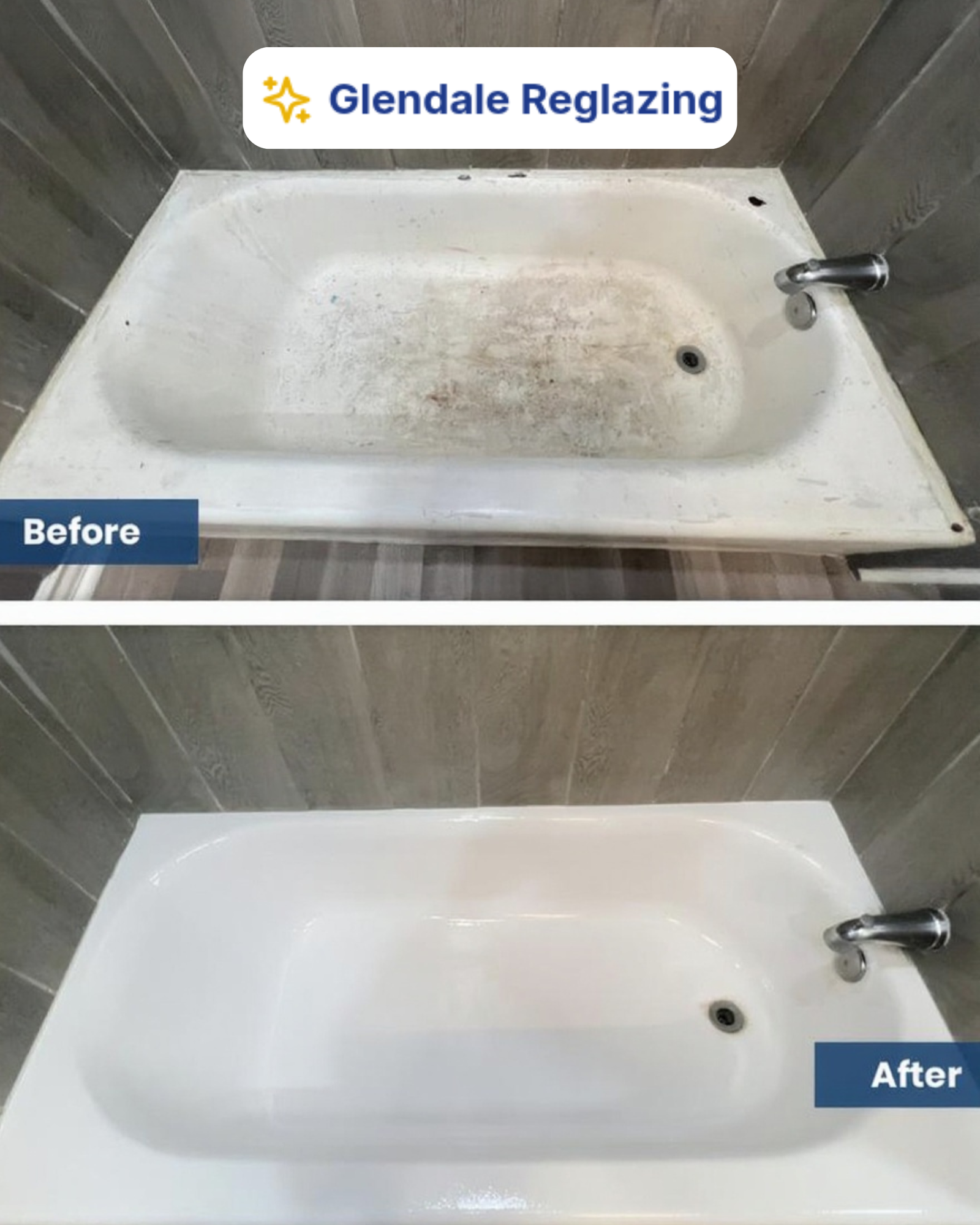 Bathtub reglazing transformation