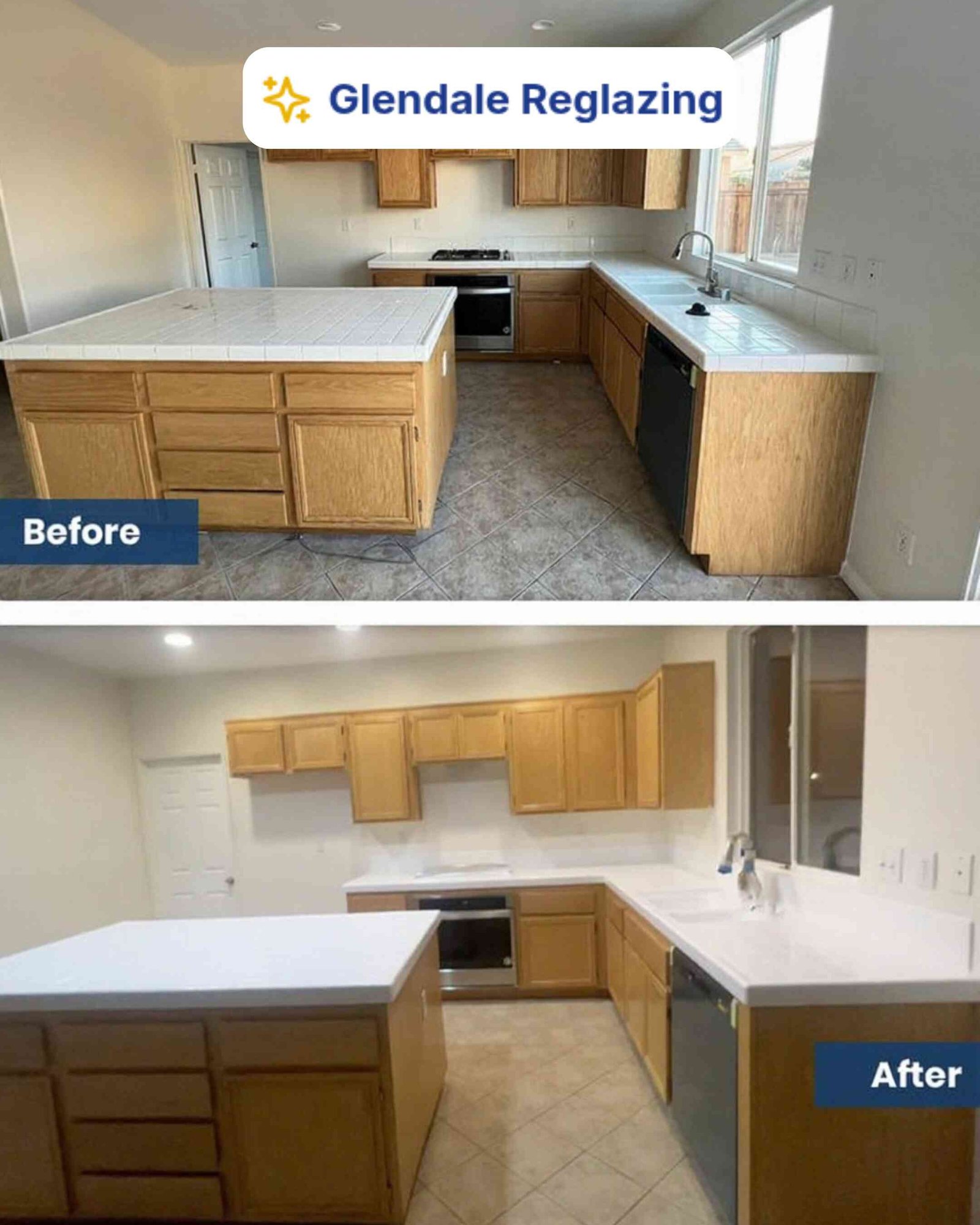 kitchen countertop reglazing